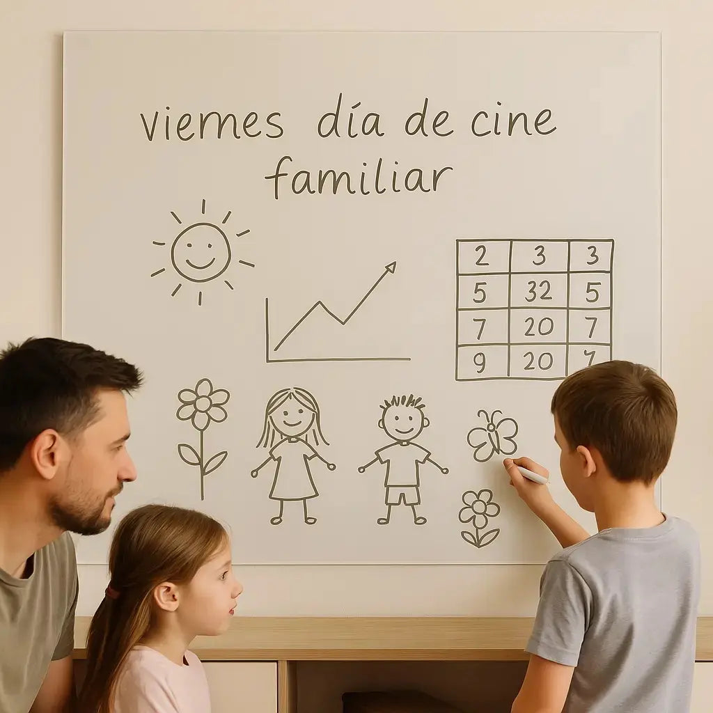 Pizarra Magnética de Cristal - Blanco Extraclaro Anti‑Reflectante