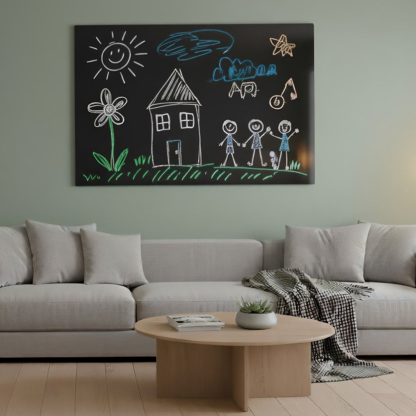 Pizarra Magnética de Cristal Templado – Negro Intenso