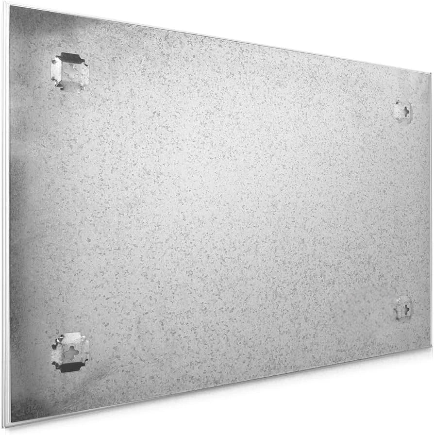 Pizarra de cristal magnética blanca